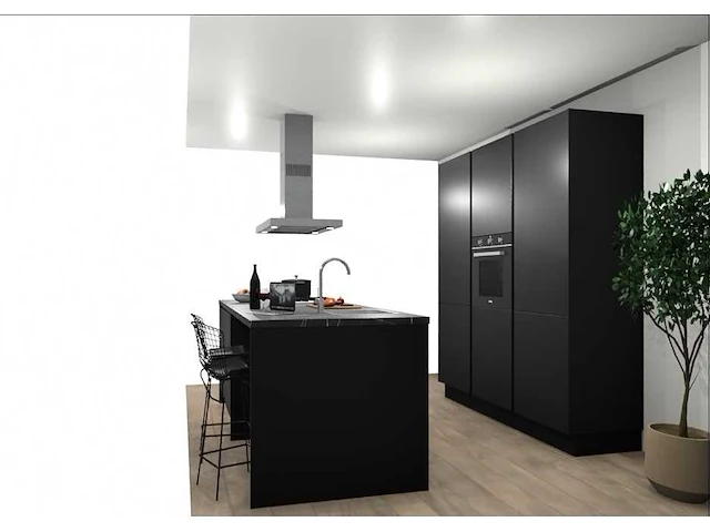 Eilandkeuken met kastenwand - afbeelding 3 van  10