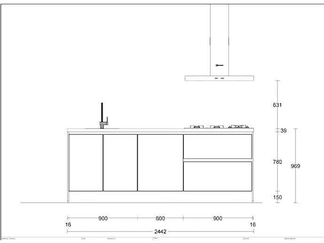 Eilandkeuken met kastenwand - afbeelding 8 van  10