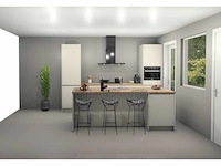 Eilandkeuken met kastenwand - afbeelding 1 van  6