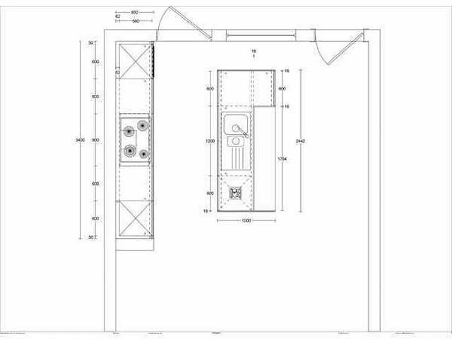 Eilandkeuken met kastenwand - afbeelding 4 van  6