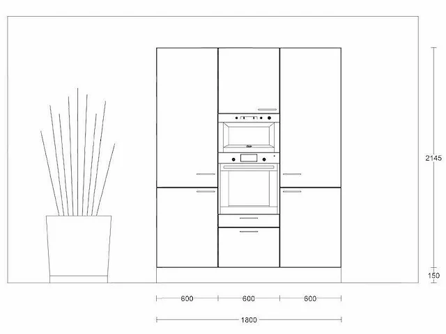 Eilandkeuken met kastenwand - afbeelding 7 van  11
