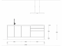 Eilandkeuken met kastenwand - afbeelding 8 van  11