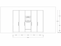 Eilandkeuken met kastenwand - afbeelding 8 van  12