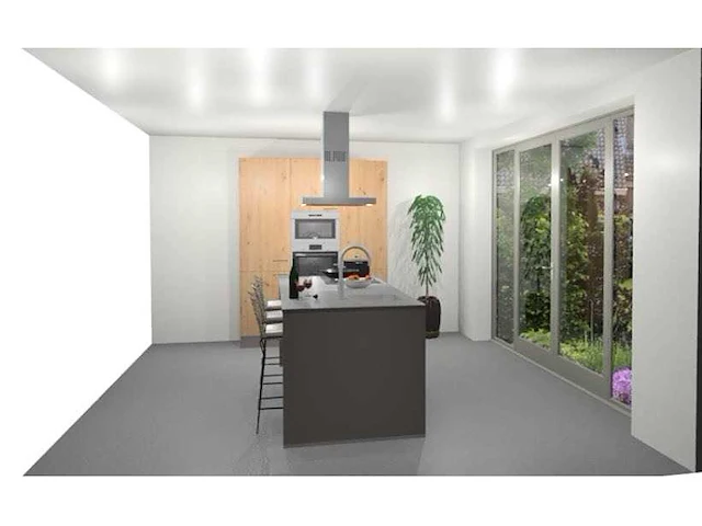 Eilandkeuken met kastenwand - afbeelding 5 van  12
