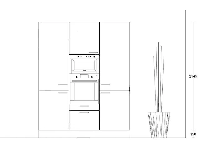 Eilandkeuken met kastenwand - afbeelding 8 van  12