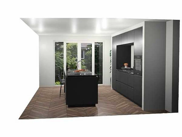 Eilandkeuken met wandopstelling - afbeelding 2 van  8