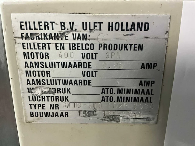Eillert gw d3-500 rvs groentewasmachine - afbeelding 7 van  15