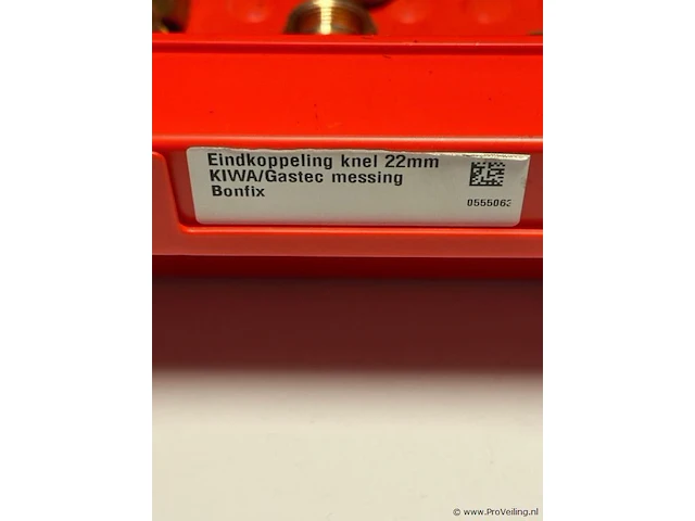 Eindkoppeling knel 22 mm kiwa/gastec messing bonfix - partij - afbeelding 3 van  3