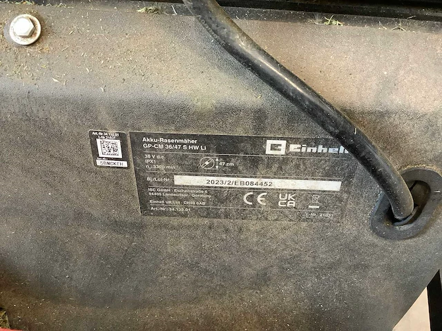 Einhell - gp-cm 36/47 s hw li kit - grasmaaier - afbeelding 3 van  3