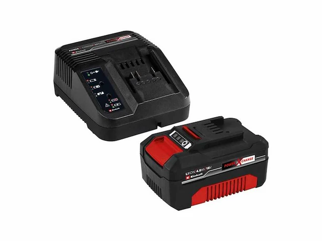 Einhell 18 v/4.0 ah power x-change starter kit - 1x 4.0 ah accu en snellader - afbeelding 1 van  2