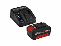 Einhell 18 v/4.0 ah power x-change starter kit - 1x 4.0 ah accu en snellader - afbeelding 1 van  2