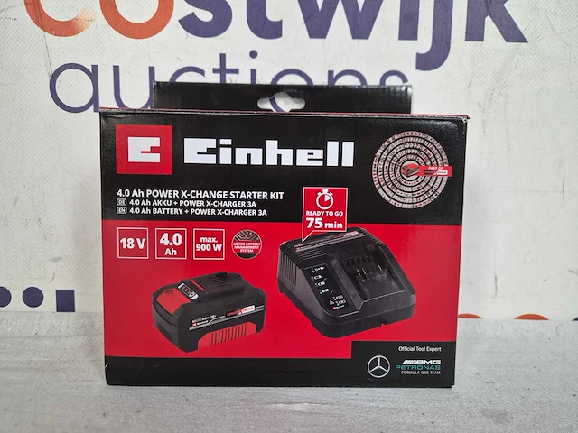 Einhell 18 v/4.0 ah power x-change starter kit - 1x 4.0 ah accu en snellader - afbeelding 2 van  2