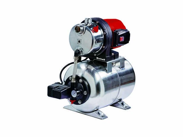 Einhell elektrische hydrofoorpomp gc-ww 1250 nn - 1200 w - 5000 l/u - 5 bar - inhoud rvs drukvat: 20 l - max. opvoerhoogte: 50 m - afbeelding 1 van  2