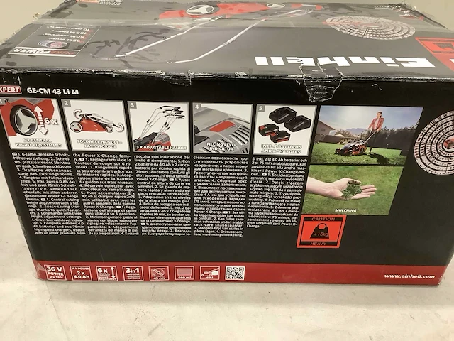 Einhell ge-cm 43 li m accu grasmaaier - afbeelding 4 van  4