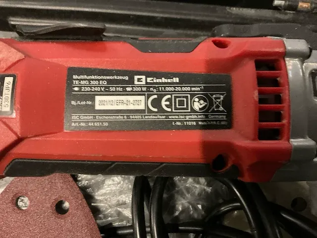 Einhell te-mg-300eq multi-tool - afbeelding 3 van  3