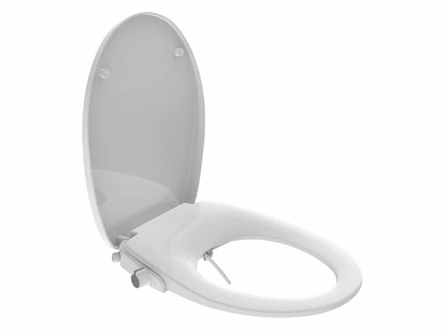 Eisl bidet douche wc-zitting opzetstuk soft close afklikbaar wit - afbeelding 1 van  3