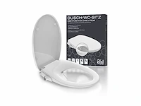 Eisl bidet douche wc-zitting opzetstuk soft close afklikbaar wit - afbeelding 2 van  3