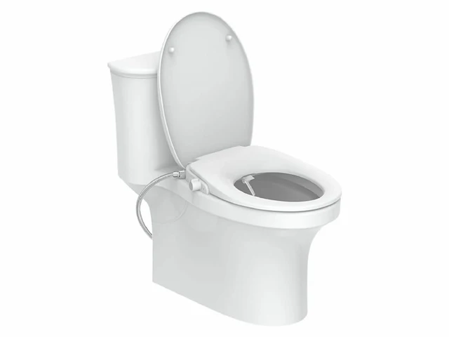 Eisl bidet douche wc-zitting opzetstuk soft close afklikbaar wit - afbeelding 3 van  3