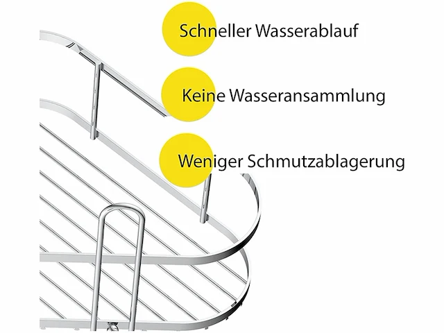 Eisl hoekdoucherek telescopisch chroom kleurig - afbeelding 4 van  6