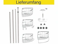Eisl hoekdoucherek telescopisch chroom kleurig - afbeelding 5 van  6