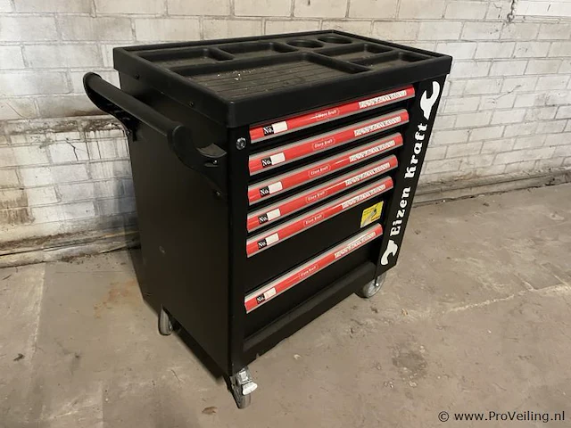 Eizen kraft gereedschapswagen v.v. 6 laden - afbeelding 1 van  5