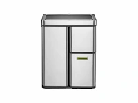 Eko - mirage plus sensor recycler 30+15+15 liter - stainless steel plastic - mat rvs - prullenbak - afbeelding 1 van  2