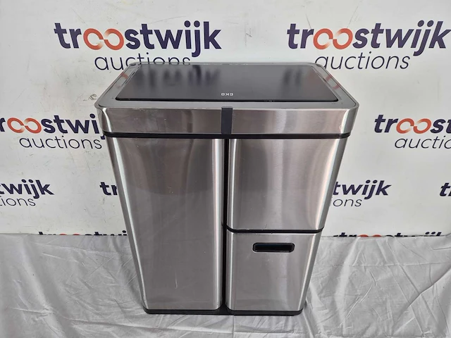 Eko - mirage plus sensor recycler 30+15+15 liter - stainless steel plastic - mat rvs - prullenbak - afbeelding 2 van  2
