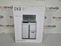 Eko - mirage plus sensor recycler 30+15+15 liter - stainless steel plastic - mat - afbeelding 2 van  2