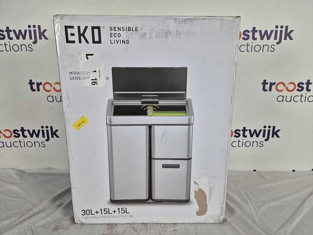 Eko - mirage plus sensor recycler 30+15+15 liter - afbeelding 2 van  2