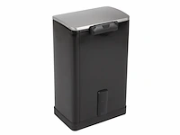 Eko europe ecube step bin 40l rechthoekige roestvrijstalen prullenbak - afbeelding 1 van  4