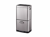 Eko himalaya recycler sensor bin 35+25 liter stainless steel plastic mat rvs - afbeelding 1 van  1