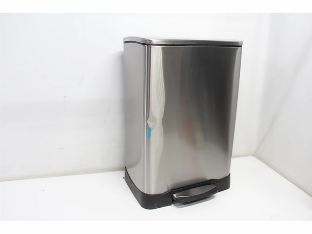 Eko neo-cube prullenbak 28+18 ltr stainless steel mat rvs - afbeelding 1 van  2