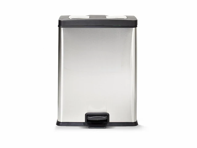 Eko rejoice prullenbak 2 x 30 l mat rvs voor afvalscheiding - afbeelding 2 van  6