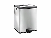 Eko rejoice prullenbak 2 x 30 l mat rvs voor afvalscheiding - afbeelding 3 van  6