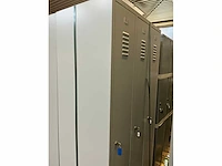 Ekwo lockerkast 3 deurs (2x) - afbeelding 3 van  4