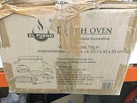 El fuego - ay0466 - 7-delige dutch ovenset in houten kist. - afbeelding 4 van  4