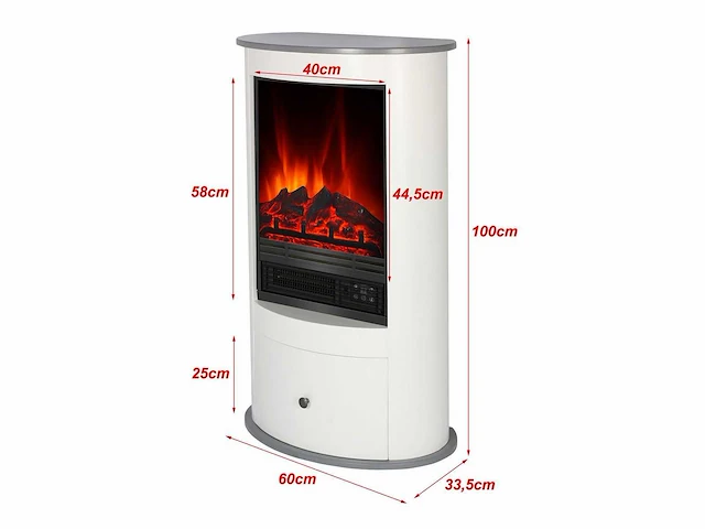 El fuego - wien - sfeerhaard wit. - afbeelding 2 van  4