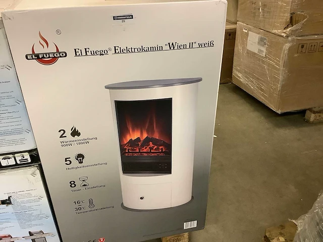 El fuego - wien - sfeerhaard wit. - afbeelding 3 van  4