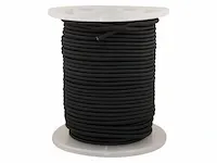 Elastiek 6 mm. zwart 100 meter - afbeelding 1 van  1