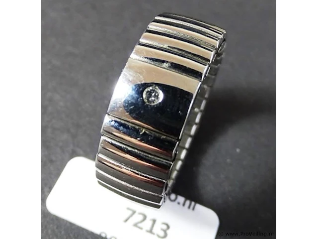 Elastische ring met steen - afbeelding 1 van  3