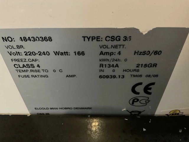 Elcold csg 35 vriezer - afbeelding 3 van  3
