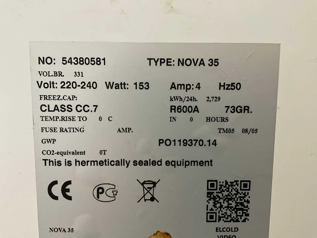 Elcold nova 35 mobiele vrieskist - afbeelding 2 van  5