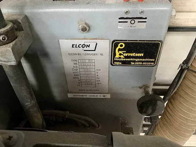 Elcon 185 rs verticale platenzaag - afbeelding 7 van  7