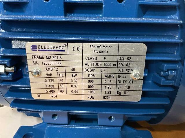 Electramo ms 801-6 elektromotor - afbeelding 4 van  4