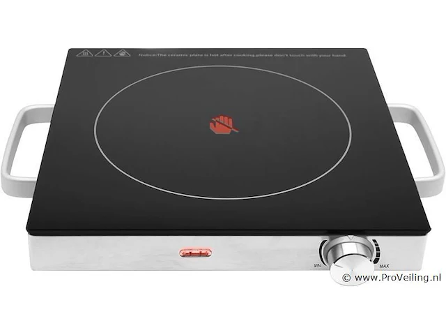 Electric infrared - digitaal - single/double - oververhitting protection - ceramic glass hob - single hotplate - double hob top - mini hob ​​- 2000 w - afbeelding 3 van  4