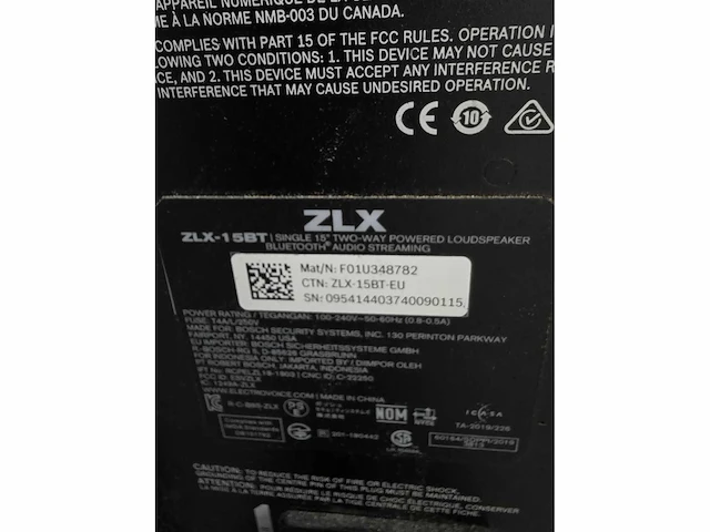 Electric voice - zlx - speaker (3x) - afbeelding 6 van  10