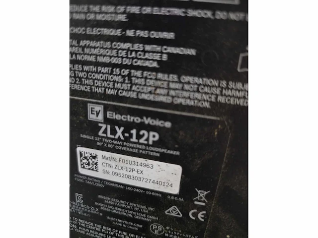 Electric voice - zlx - speaker (3x) - afbeelding 10 van  10