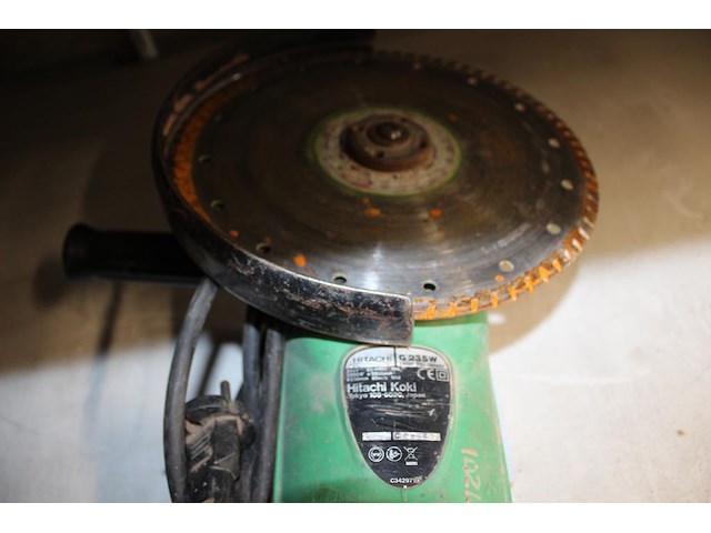 Electrische haakse slijptol hitachi. - afbeelding 2 van  2