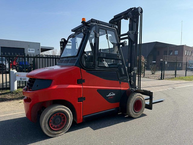 Electrische linde e80-01/900 accu 2020 - 4.5m vorkversteller, side-shift - vorkheftruck bj 2017 - afbeelding 12 van  28