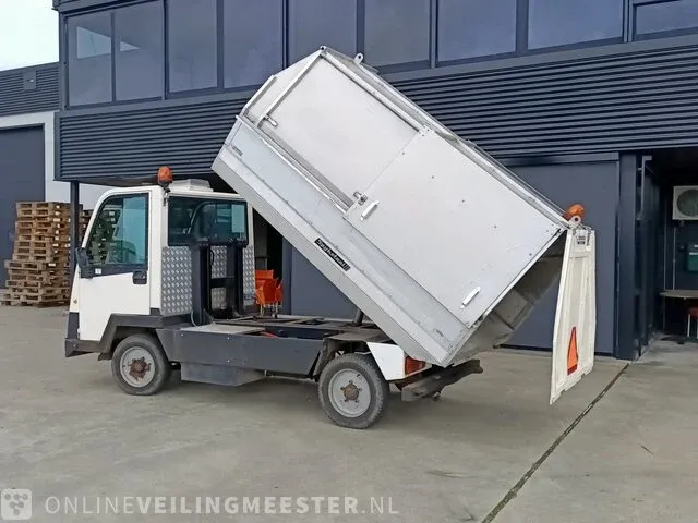 Electro voertuig spykstaal, kipper veegvuilopbouw, bouwjaar 2010 - afbeelding 10 van  31